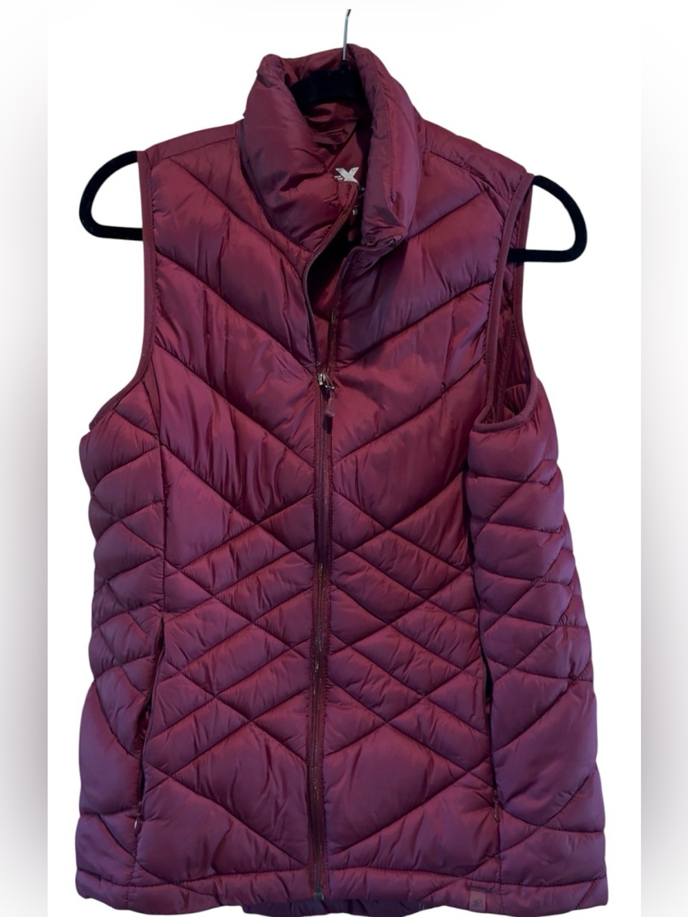 ZeroXposur Women's Quilted Burgundy Vest